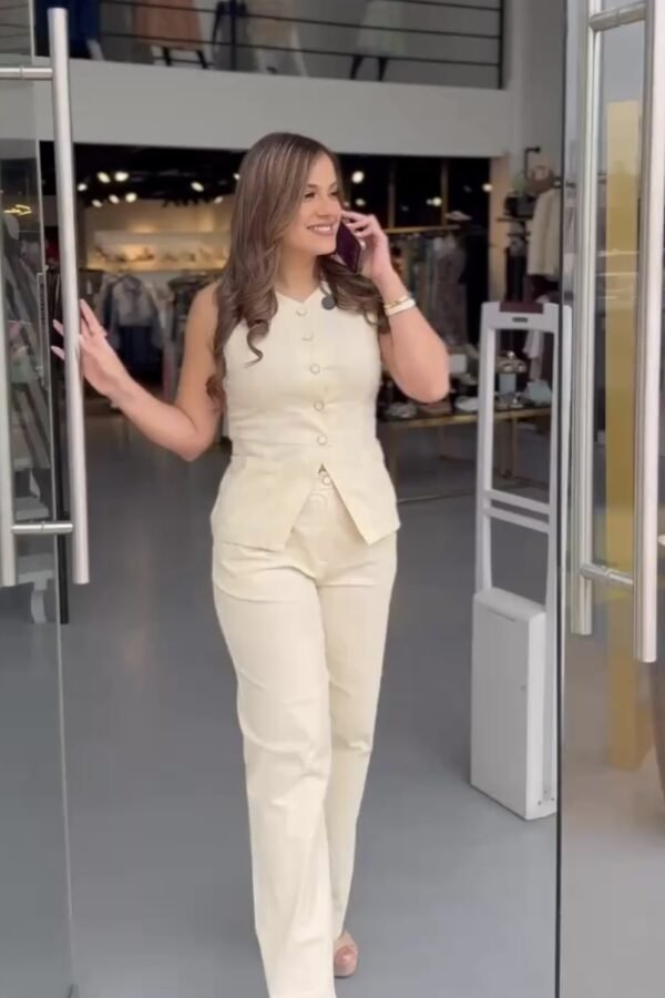 Yellow Set Blusa Y Pantalon