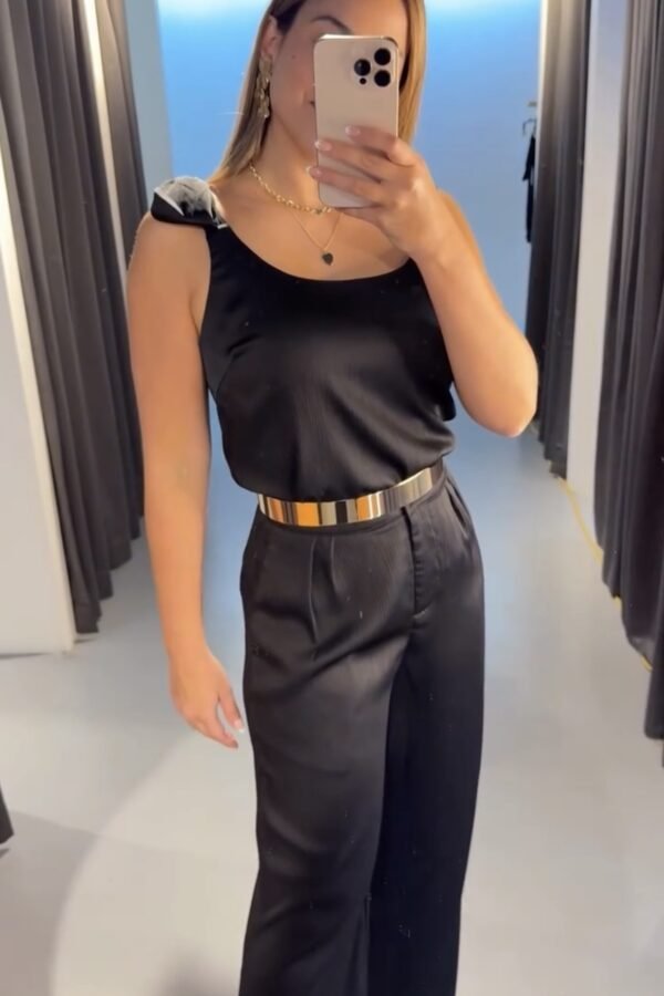 She Is On Time Set Blusa Y Pantalon