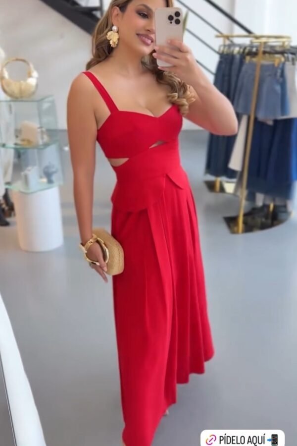 Red Dress Lino