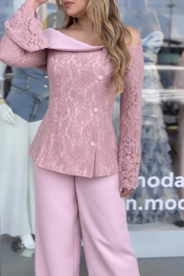 Chapel Set Blusa Y Pantalon Pink