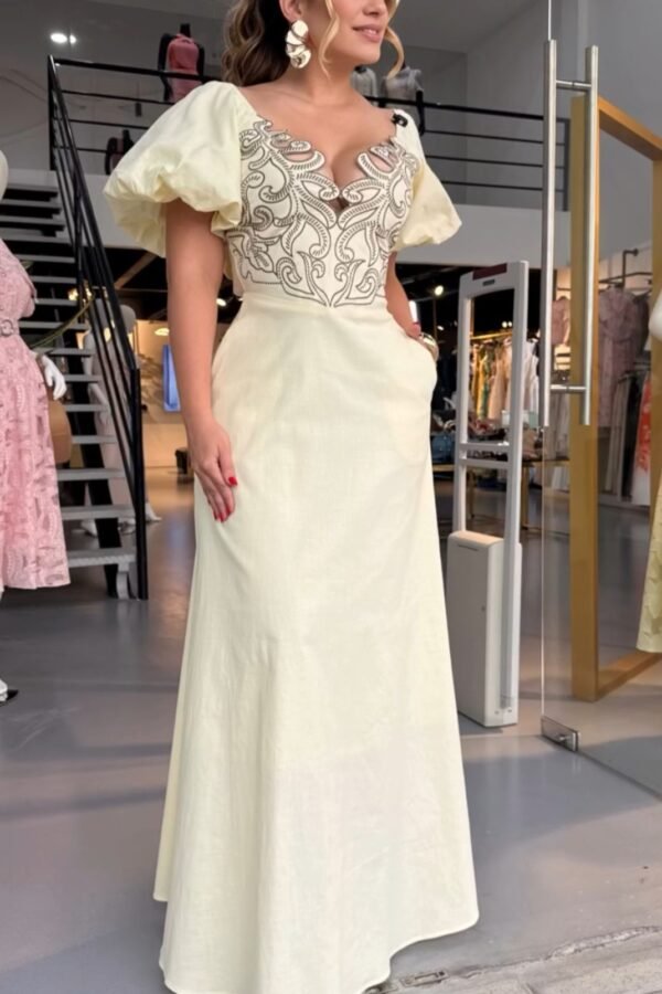 Middle Ages Dress Crema