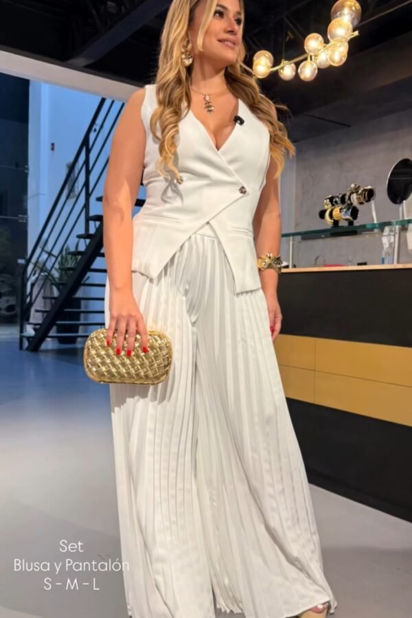 Elegant Set Vest Y Pantalon