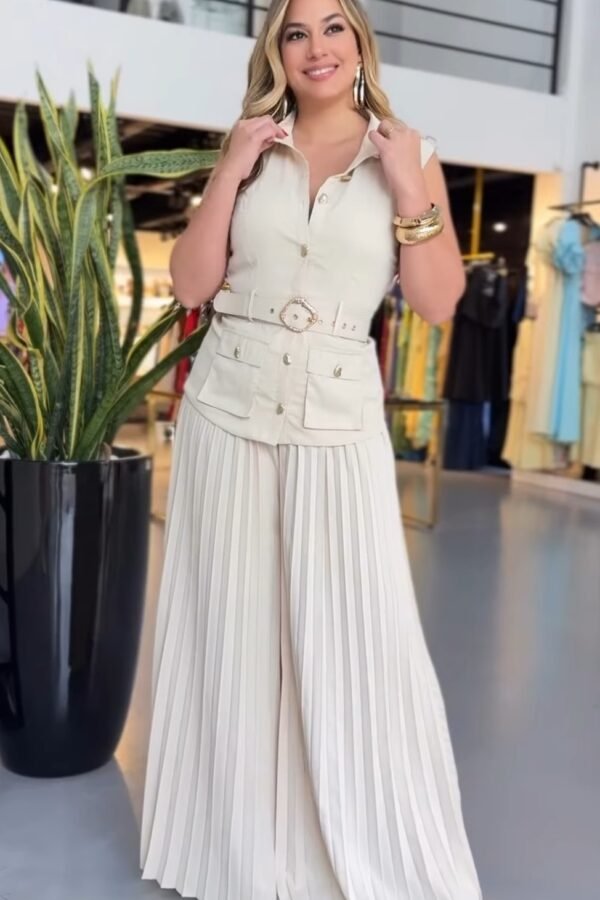 In Adversity Set Blusa Y Pantalon Con Cinturon