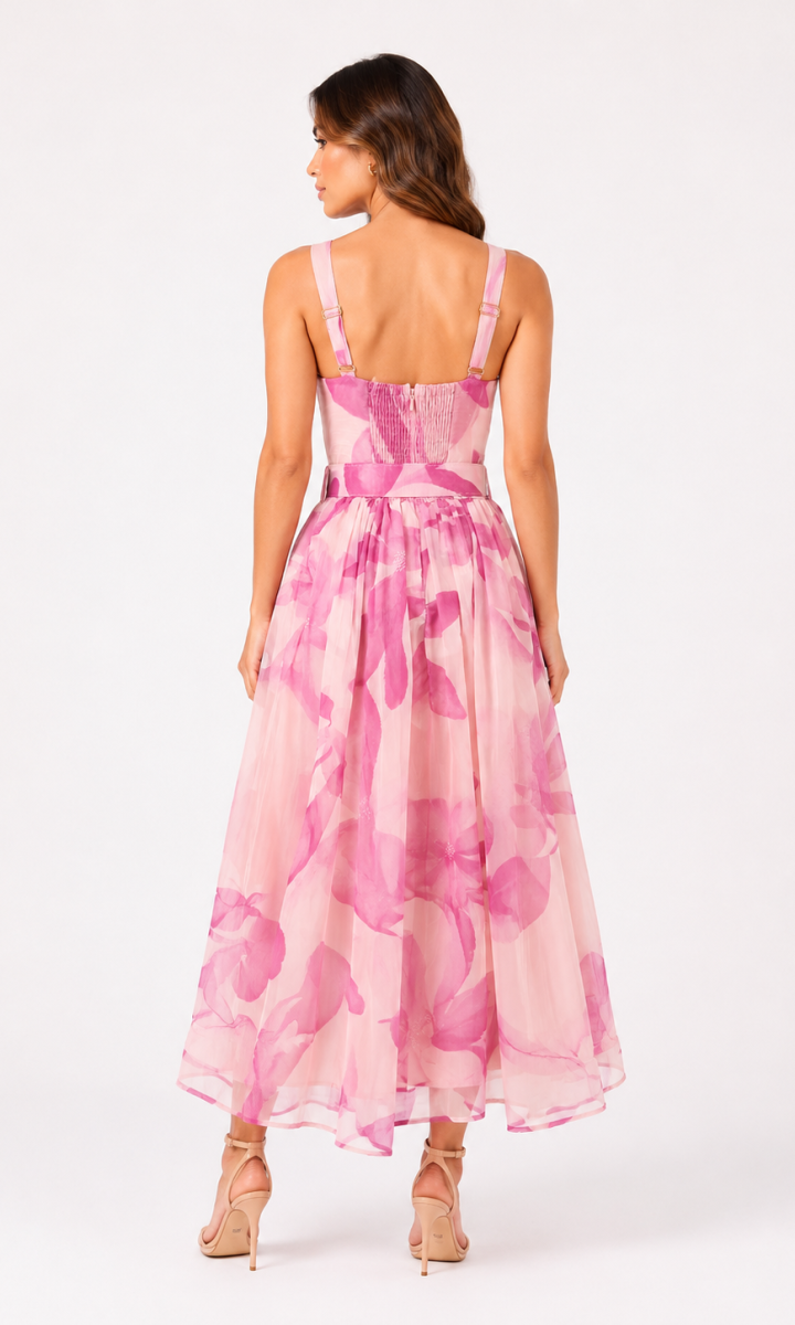 Palace Dress Pink Con Cinturon