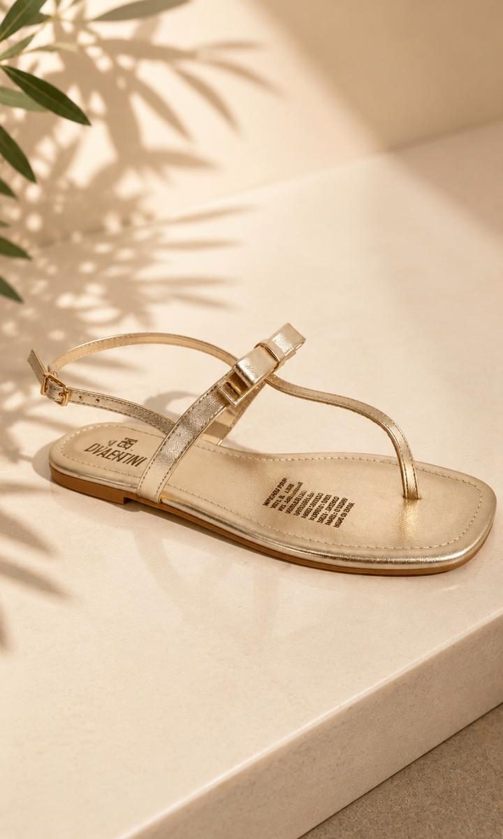Bow Sandalia Gold