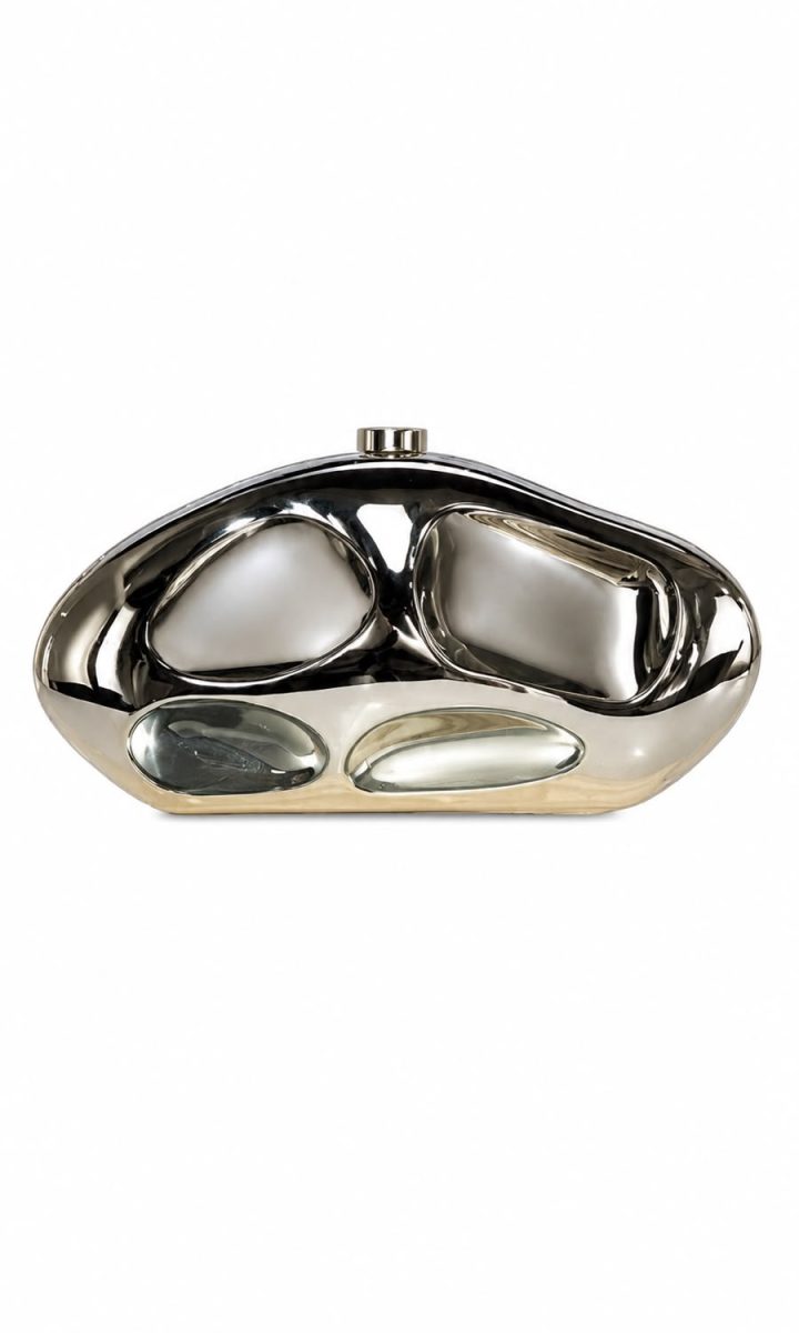 Metallic Cartera Silver