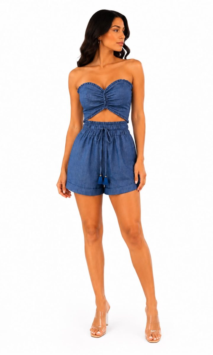 Set Top Y Short Denim