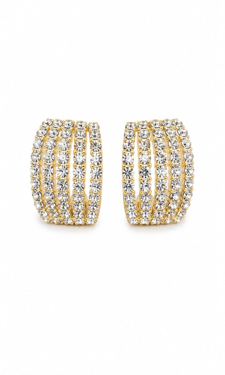 Organized Sparkles Aretes Gold