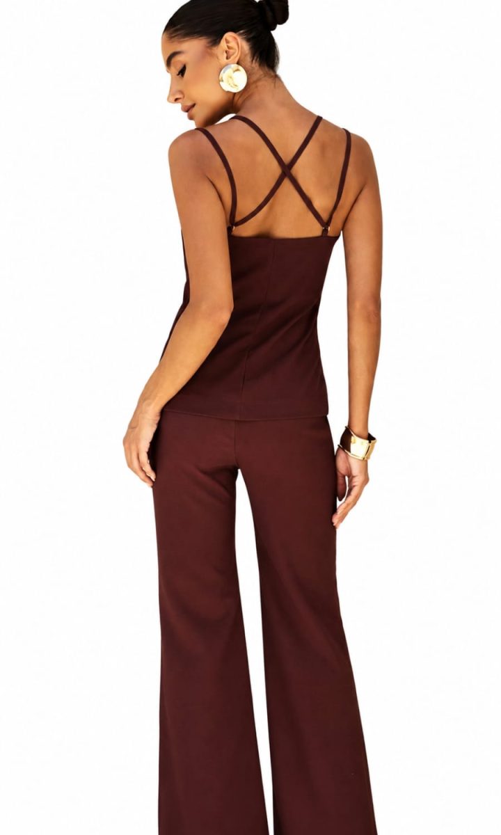 Providence Set Blusa Y Pantalon Mocca