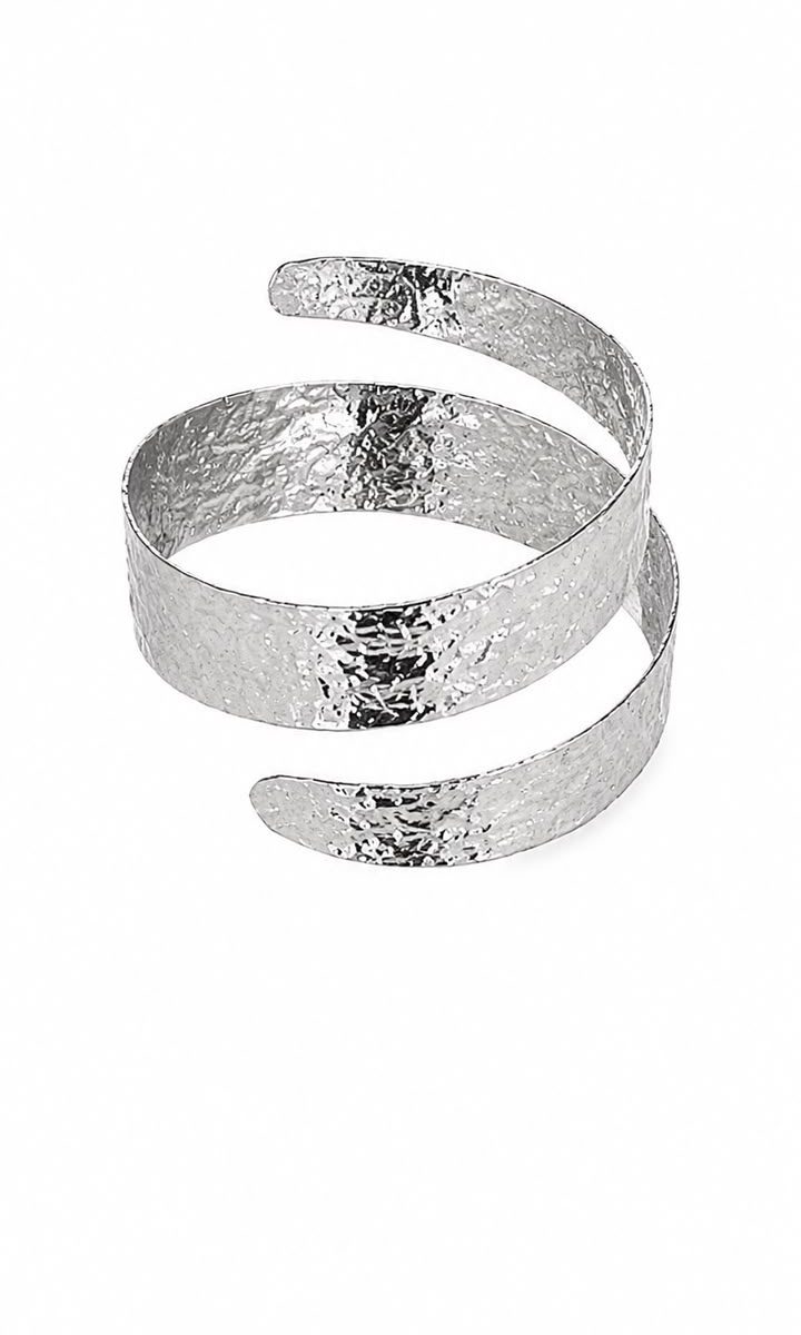Rolled Up Pulsera Silver