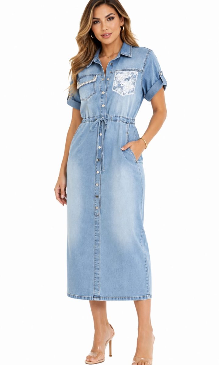 Dress Denim Sky Blue