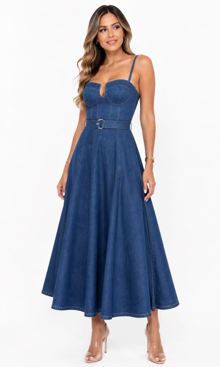The Girl Doesn’t Lie Dress Denim