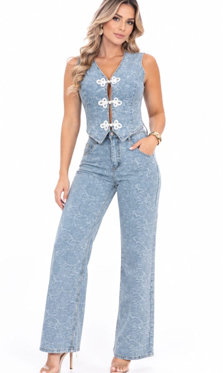 Go Set Blusa Y Pantalon Denim