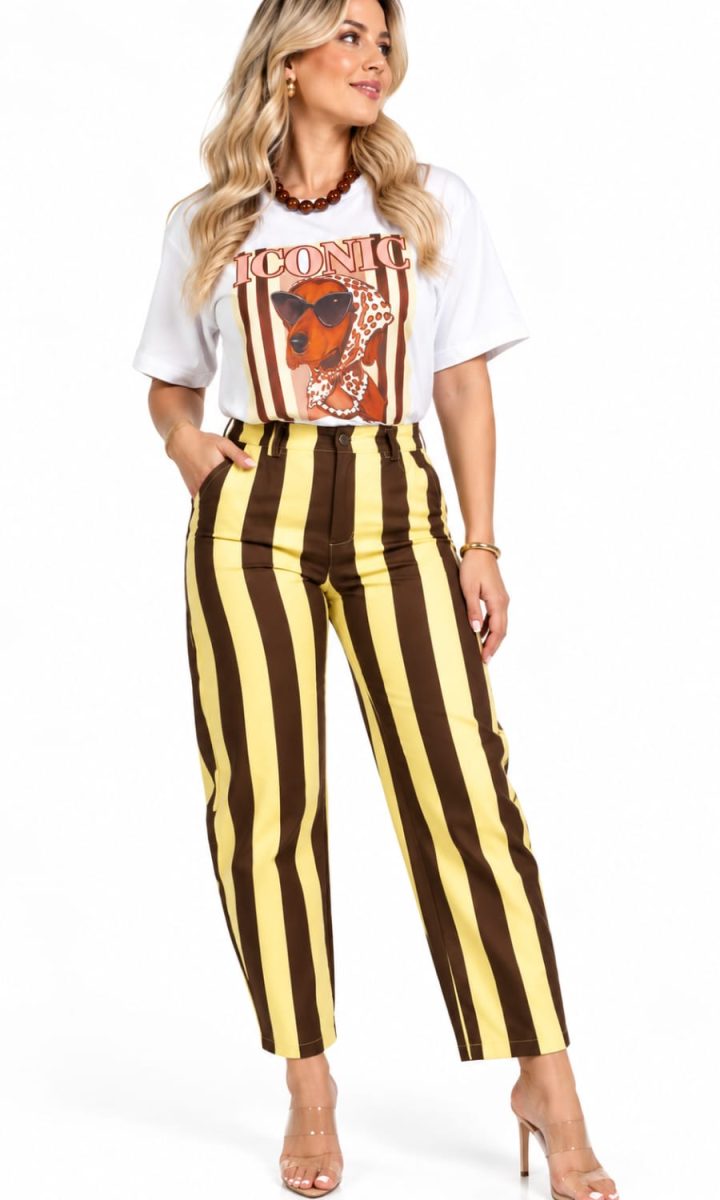 Jeans Stripes Mocca