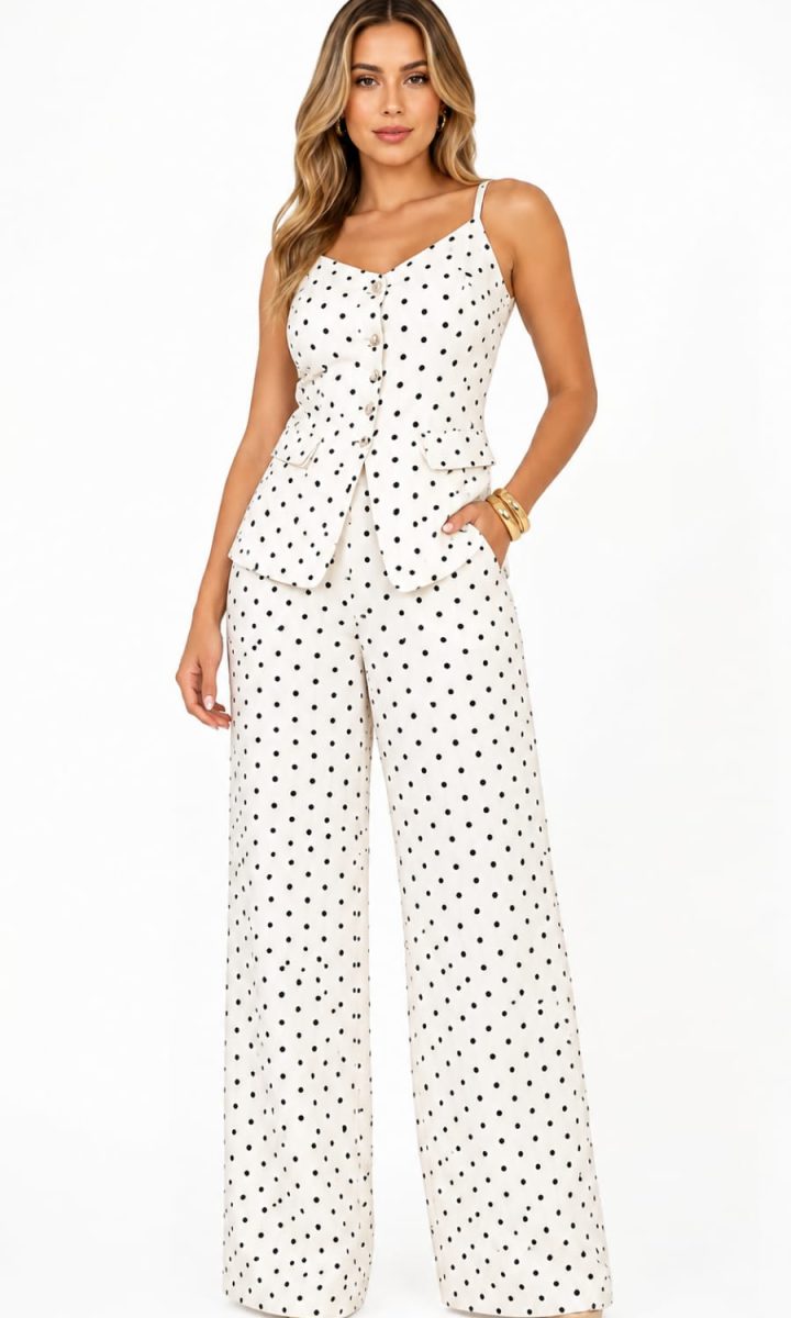 Set Polka Dots De Lino