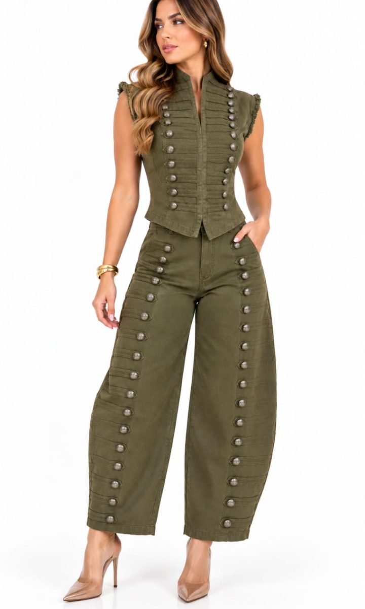 Army Set Chaleco Y Jeans Napoleon